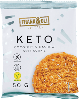 Keto sušienka Soft Cookie Coconut & Cashew FRANK&OLI