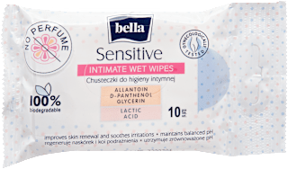 Intim törlőkendő Sensitive bella