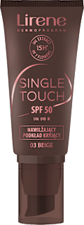 Single Touch fond de ten hidratant cu SPF50 03 Beige Lirene