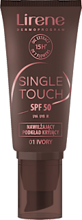 Single Touch fond de ten hidratant cu SPF50 01 Ivory Lirene