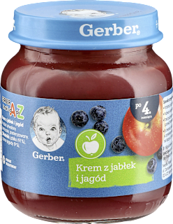 Deserek z jabłek i jagód Gerber