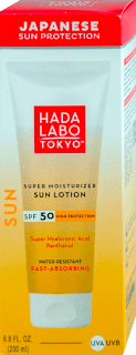 Lozione Solare Idratante Waterproof  SPF50 HADA LABO TOKYO