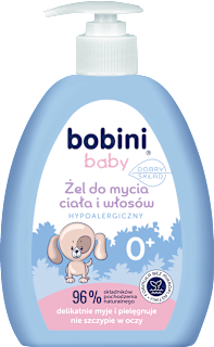 Żel do mycia ciała i włosów hypoalergiczny bobini baby