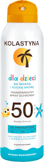 Spray ochronny na suchą i mokrą skórę dla dzieci SPF 50 Kolastyna Sun