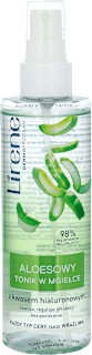 Pielęgnacja oczyszczająca Aloesowy tonik w mgiełce z kwasem hialuronowym  Lirene