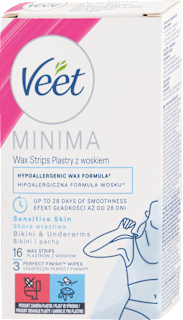 Depilačné voskové pásiky na citlivú pokožku Minima Veet