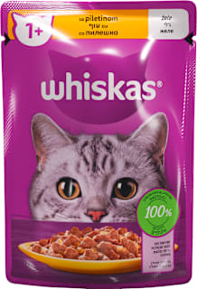 Vlažna hrana za mačke-  piletina u želeu whiskas