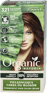 Wegańska farba do włosów Kasztanowy 321  JOANNA Naturia Organic