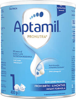 Мляко за кърмачета за начално хранене Pronutra 1 ( от 0+ до 6 месеца) Aptamil
