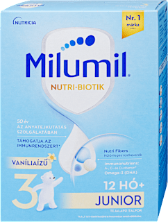 Nutri-Biotik 3 Junior vaníliaízű tejalapú italpor 12 hónapos kortól Milumil