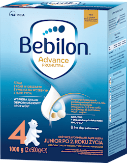Odżywcza formuła na bazie mleka Junior 4 powyżej 2. roku życia Bebilon