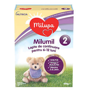 Lapte praf de continuare Milumil 2, 6-12 luni Milupa