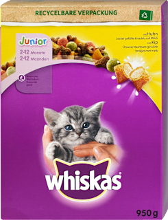 Trockenfutter Katze Junior mit Huhn Whiskas