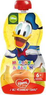 Ovocná kapsička Donald - marhuľa a banán Hami