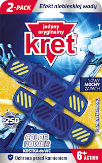 Kostka do WC barwiąca wodę Lemon Harmony kret