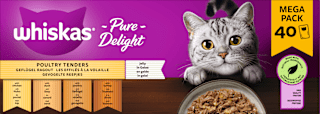 Nassfutter Katze Geflügel Ragout in Gelee, Pure Delight, Megapack (40x85 g) Whiskas