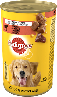 Cibo per cani in gelatina con manzo Pedigree