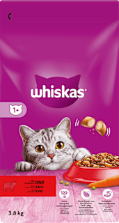 Trockenfutter Katze 1+ mit Rind Whiskas