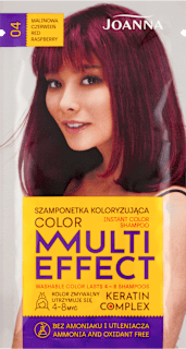 Szamponetka koloryzująca Malinowa czerwień (04) JOANNA