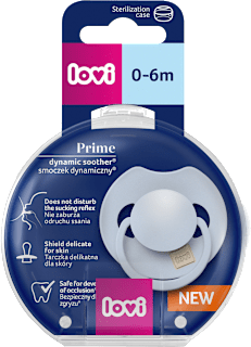 Prime dudlík silikonový 0-6m Blue LOVI