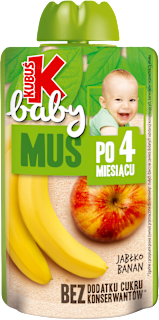 Mus jabłko banan po 4. miesiącu  KUBUŚ baby