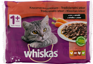 Mokra hrana za mačke - meso i povrće u umaku Whiskas