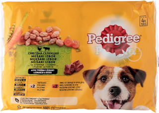 Hrana za odrasle pse – 4 vrećice – piletina, govedina, povrće Pedigree