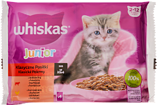 Nedves eledel fiatal macskáknak, húsos Whiskas