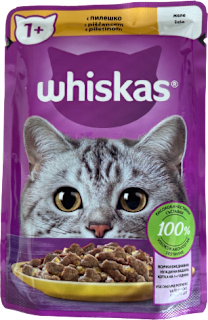 Hrana za mačke – piletina u želeu whiskas
