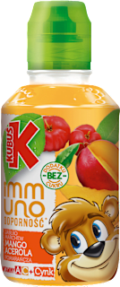 Sok immuno odporność mango acerola witaminy A C i cynk KUBUŚ