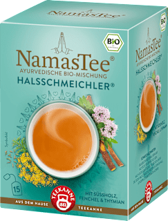 Kräutertee-Mischung Halsschmeichler (15x1,8g) Teekanne