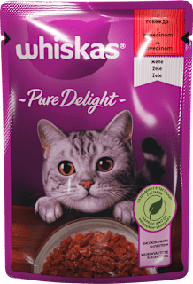 Pure Delight vlažna hrana za mačke - govedina whiskas