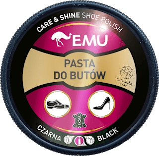 Pasta do butów w puszce - CZARNA EMU