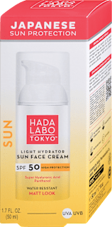Krema za zaščito pred soncem za obraz, ZF 50 HADA LABO TOKYO