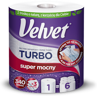Ręcznik papierowy Turbo 3-warstwowy Velvet
