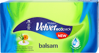 Chusteczki higieniczne Balsam, 3-warstwowe Velvet