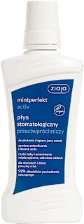 Płyn stomatologiczny przeciwpróchniczy mintperfekt activ ziaja