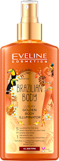 Златист спрей за тяло Brazilian Body EVELINE COSMETICS