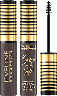Maskara za obrvi Brow & Go!, 02 Dark EVELINE COSMETICS