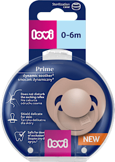 Prime dudlík silikonový 0-6m Blush LOVI