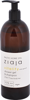 Sprchovací gél a šampón Baltic Home Spa vitality ume apricot 3 in 1 ziaja