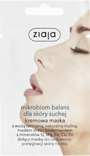 Maska do twarzy mikrobiom, skóra sucha ziaja