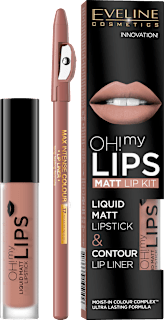 Set za ličenje ustnic OH! my Lips MATT LIP KIT 01 Neutral Nude EVELINE COSMETICS