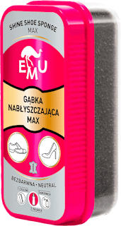 Gąbka nabłyszczająca do butów MAX - BEZBARWNA EMU