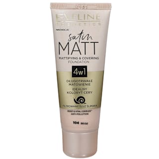 satin Matt 4u1 tečni puder - 104 beige EVELINE COSMETICS