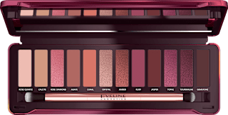 ruby glamour paleta sjenila za oči  EVELINE COSMETICS