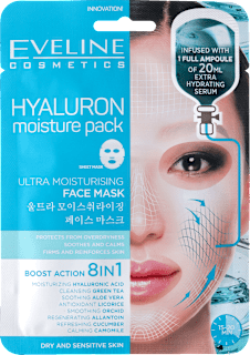 Maska płachtowa hyaluronowa    EVELINE COSMETICS