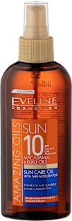 Amazing Oils ulje za sunčanje s akceleratorom, SPF 10  EVELINE COSMETICS
