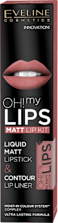 Oh! my Velvet Lips Matt set za usne – 03 Rose Nude EVELINE COSMETICS