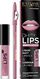 Set za ličenje ustnic OH! my Lips MATT LIP KIT 03 Rose Nude EVELINE COSMETICS